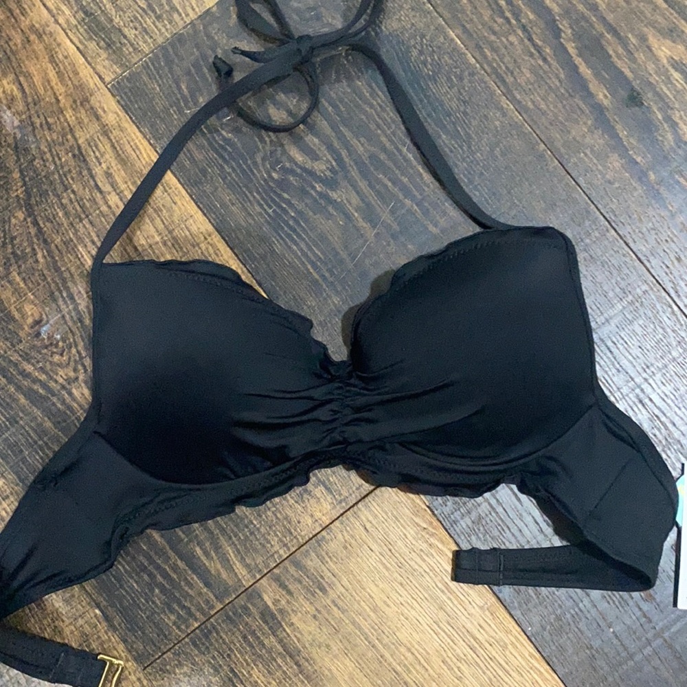black bikini top